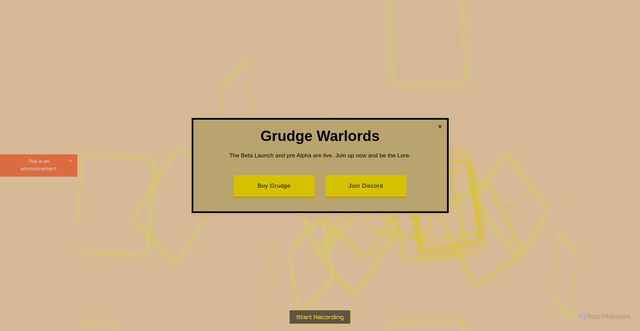 Security scan screenshot of https://grudgeplatform.com/unitytool