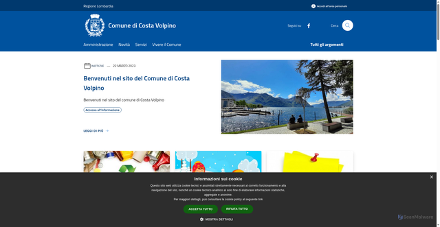 Security scan screenshot of https://www.comune.costavolpino.bg.it/it