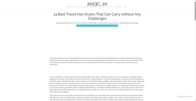 Security scan screenshot of https://pikselmotionline-dpiuf3ygir9m.edgeone.app/14-best-travel-hair-dryers-that-can-carry-without-any-challenges.html
