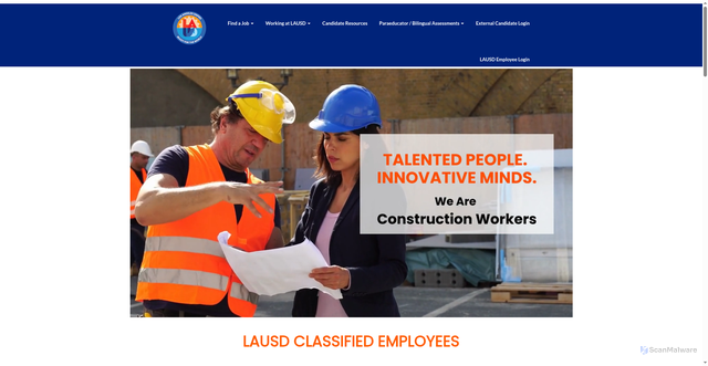 Security scan screenshot of https://careers.lausd.org/pc