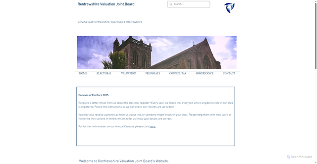 Security scan screenshot of https://www.renfrewshire-vjb.gov.uk/
