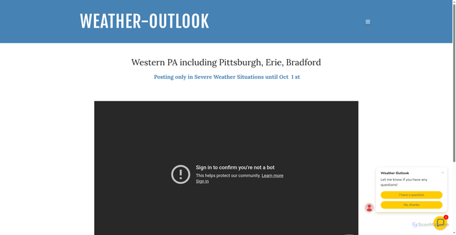 Security scan screenshot of https://weather-outlook.com/pittsburgh%2Fwestern-pa-1