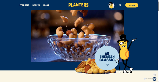 Security scan screenshot of https://www.planters.com