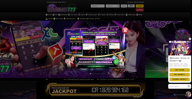 Security scan screenshot of http://ndx-gasing777pro.life/