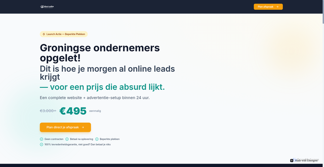 Security scan screenshot of https://direct-online.nl/