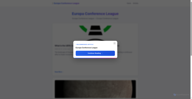 Security scan screenshot of https://europa-conference-league.pages.dev/