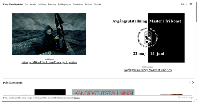 Security scan screenshot of https://www.kkh.se