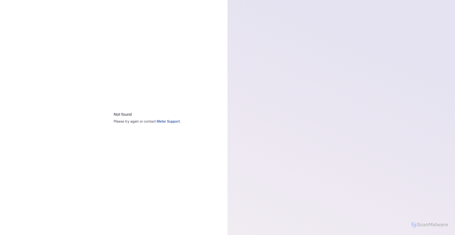 Security scan screenshot of https://captive.meter.com