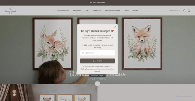 Security scan screenshot of https://littleheartandi.se