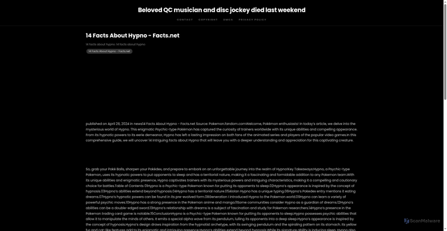 Security scan screenshot of https://zonafocussphere-dpogm5ytwecp.edgeone.app/14-facts-about-hypno-factsnet.html