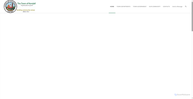 Security scan screenshot of https://townofkendallny.gov/