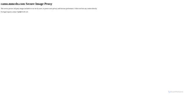 Security scan screenshot of https://camo.mmcdn.com