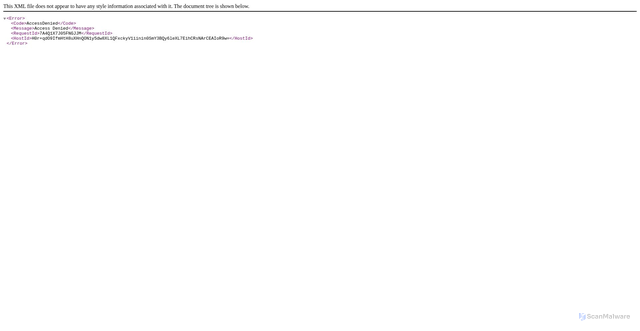 Security scan screenshot of https://ecocdnrepository.s3-us-west-2.amazonaws.com
