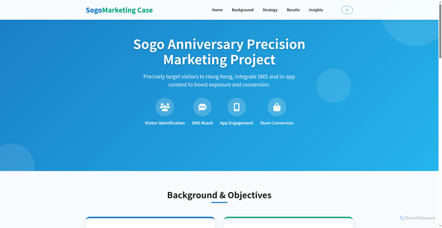 Security scan screenshot of https://sogomarketingcase-7ocsphdyia.edgeone.app/