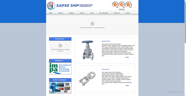 Security scan screenshot of http://www.saifeeship.com/