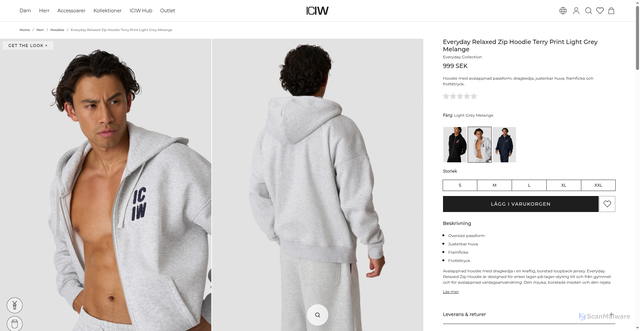 Security scan screenshot of https://www.icaniwill.se/sv/herr/herr-langarmat-hoodie/everyday-relaxed-zip-hoodie-terry-print-light-grey-melange?utm_source=newsletter&utm_medium=email&utm_campaign=se.men.upsell.newin.-.camp.pdp.hoodie.athwearq3.everydayrelaxedziphoodie.2026.10.05&_kx=6XkKbHeOeXPEsCDn_DkIejyi_drwrzAZ9nyYihGFHfc.Up2FLA