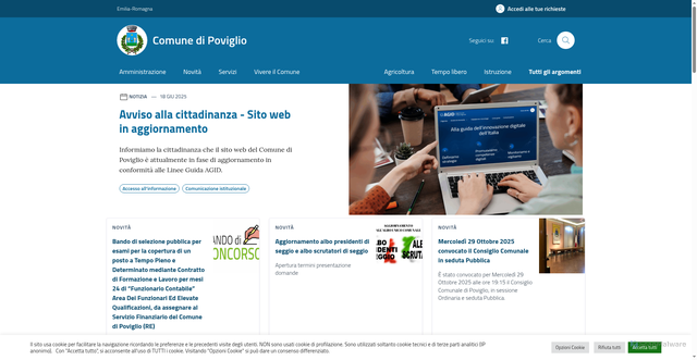Security scan screenshot of https://www.comune.poviglio.re.it/