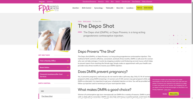 Security scan screenshot of https://fpa-womenshealth.allthingsinternet.com/birth-control/depo-shot