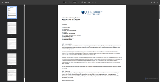 Security scan screenshot of https://eaglenet.jbu.edu
