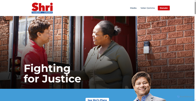 Security scan screenshot of https://shriforcongress.com/