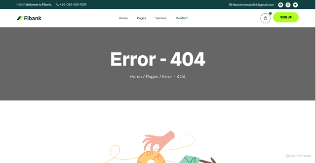 Security scan screenshot of https://creditunionfirst.com/error.html