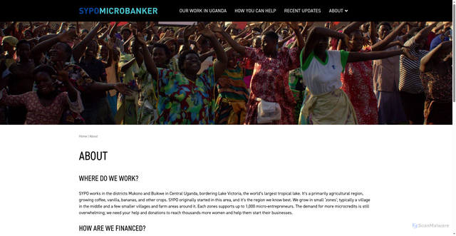 Security scan screenshot of https://microbanker.com/about/