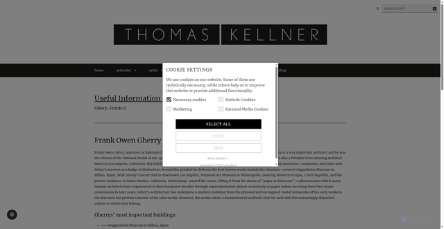 Security scan screenshot of https://www.thomaskellner.com/info/architects/ghery-frank-o.html