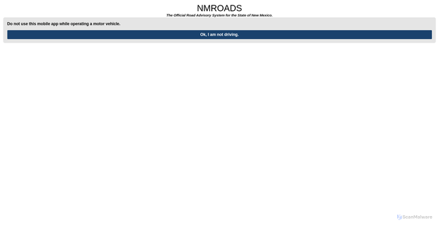 Security scan screenshot of https://www.nmroads.com/