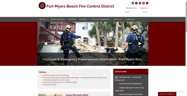 Security scan screenshot of https://www.fmbfirefl.gov/
