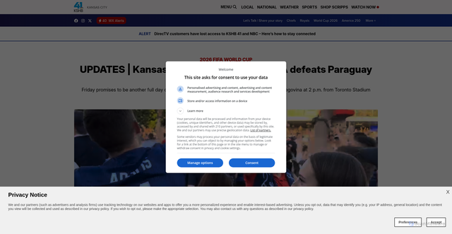 Security scan screenshot of https://kshb.com