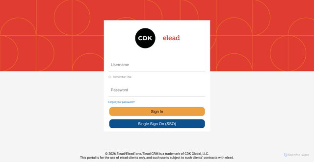 Security scan screenshot of https://group1.eleadcrm.com