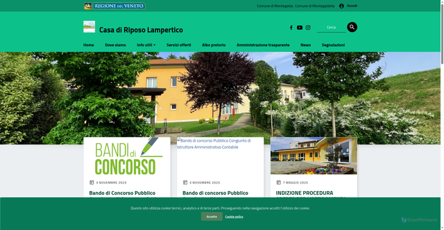 Security scan screenshot of https://www.casadiriposolampertico.it/