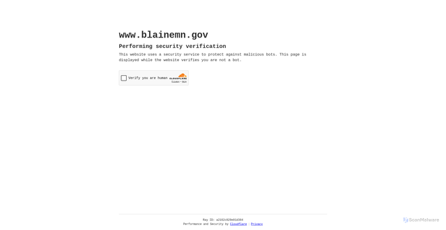 Security scan screenshot of https://www.blainemn.gov/3mopen