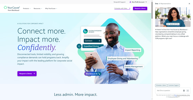 Security scan screenshot of https://yourcause.com