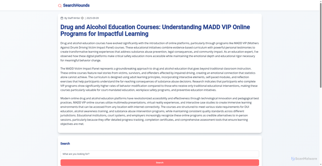 Security scan screenshot of https://vandaliaohio.gov/