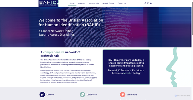Security scan screenshot of https://bahid.org/