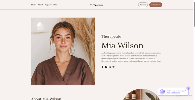 Security scan screenshot of https://studioorchidee.ca/company-pages/team-member/mia-wilson