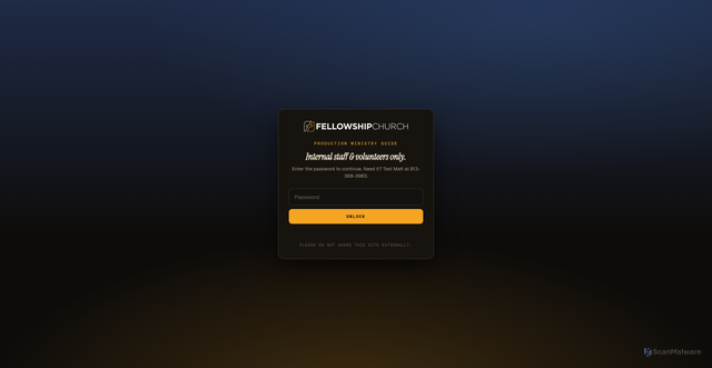 Security scan screenshot of http://fellowshipproduction.com/