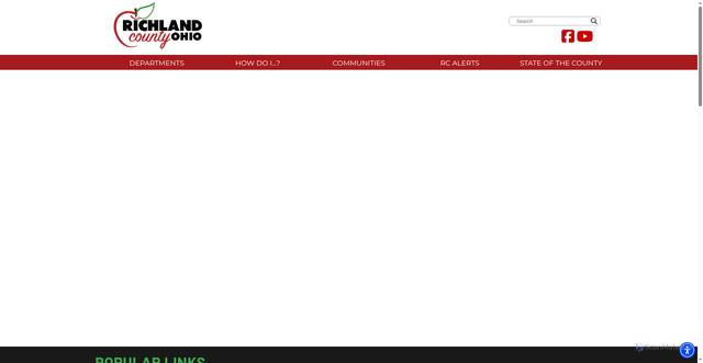 Security scan screenshot of https://www.richlandcountyoh.gov/
