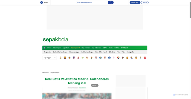 Security scan screenshot of https://sport.detik.com/sepakbola/liga-spanyol/d-8181398/real-betis-vs-atletico-madrid-colchoneros-menang-2-0