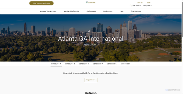 Security scan screenshot of https://www.prioritypass.com/lounges/usa/atlanta-ga-international