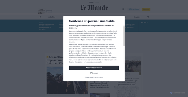 Security scan screenshot of https://magueur.planning-locker.com/