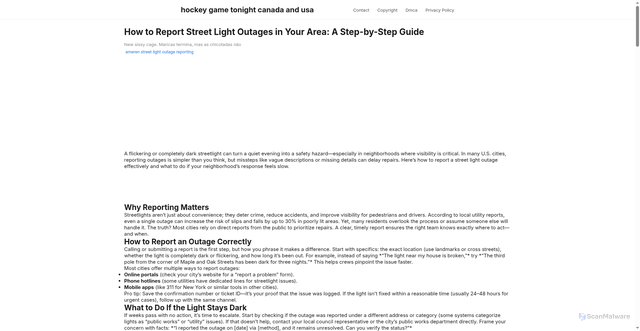 Security scan screenshot of https://pikselfocusspot-dp234mve1d88.edgeone.app/ameren-street-light-outage-reporting.html