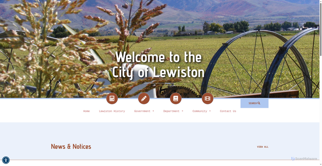 Security scan screenshot of https://lewistonutah.gov/
