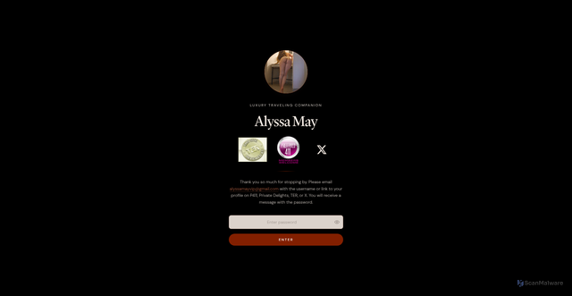 Security scan screenshot of http://alyssamay.ch/