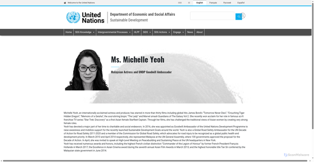 Security scan screenshot of http://sdgs.un.org/panelists/ms-michelle-yeoh-29838