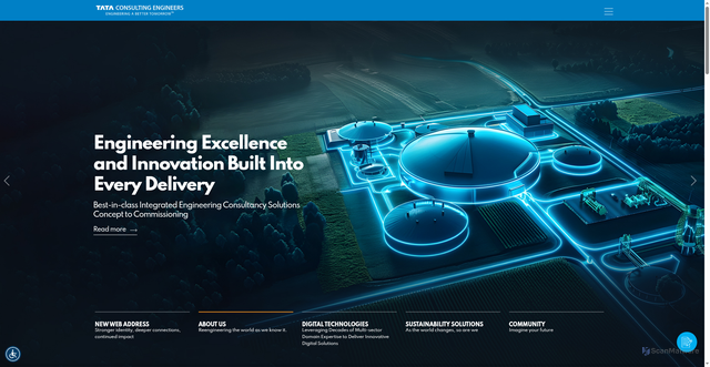 Security scan screenshot of https://www.tataconsultingengineers.com/