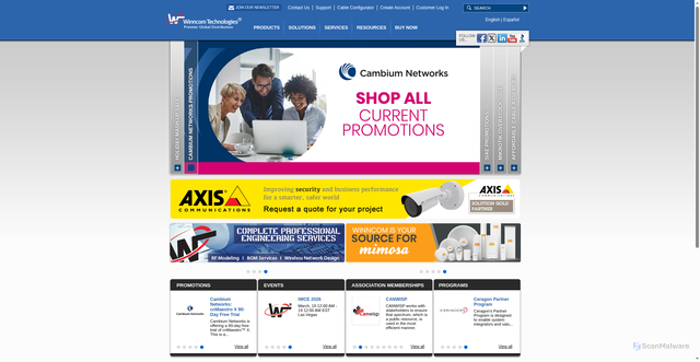 Security scan screenshot of https://www.winncom.com