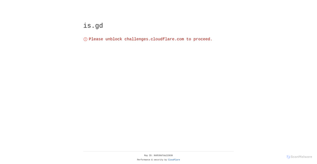 Security scan screenshot of https://is.gd/test456xyz