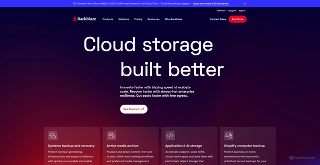 Security scan screenshot of https://pod-031-2014-17.backblaze.com/